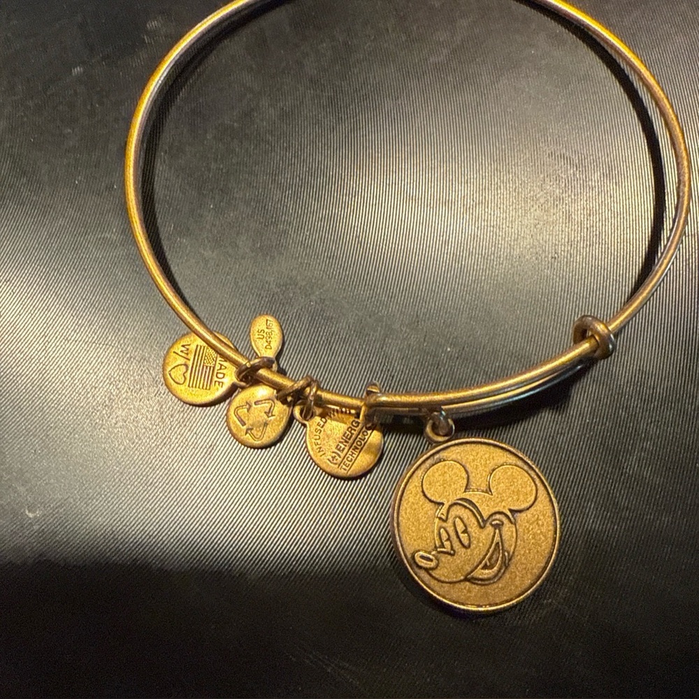 Alex and Ani Mickey Mouse Disney Gold-tone Bracelet